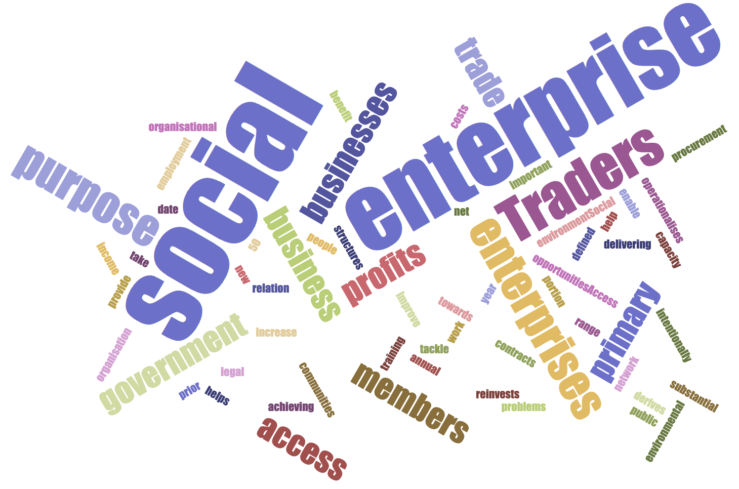 Social Enterprise Wordcloud